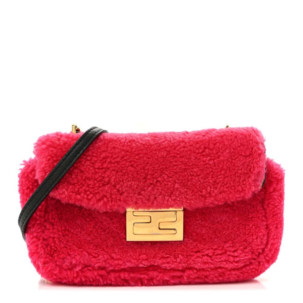 Fendi Shearling Nappa Mini Be Baguette #268691F69B